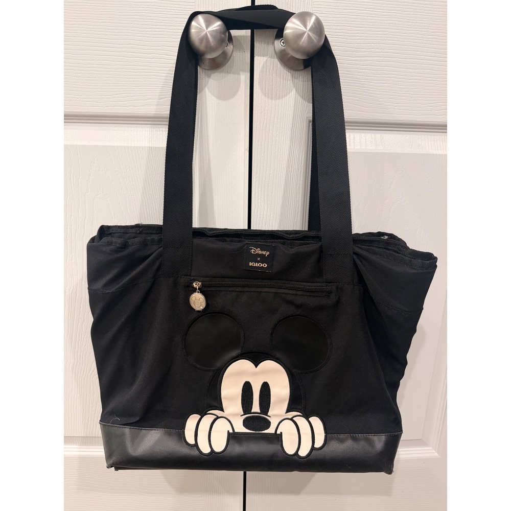 Disney x Igloo Mickey Mouse Insulated Cooler Tote Bag Black Character Graphic